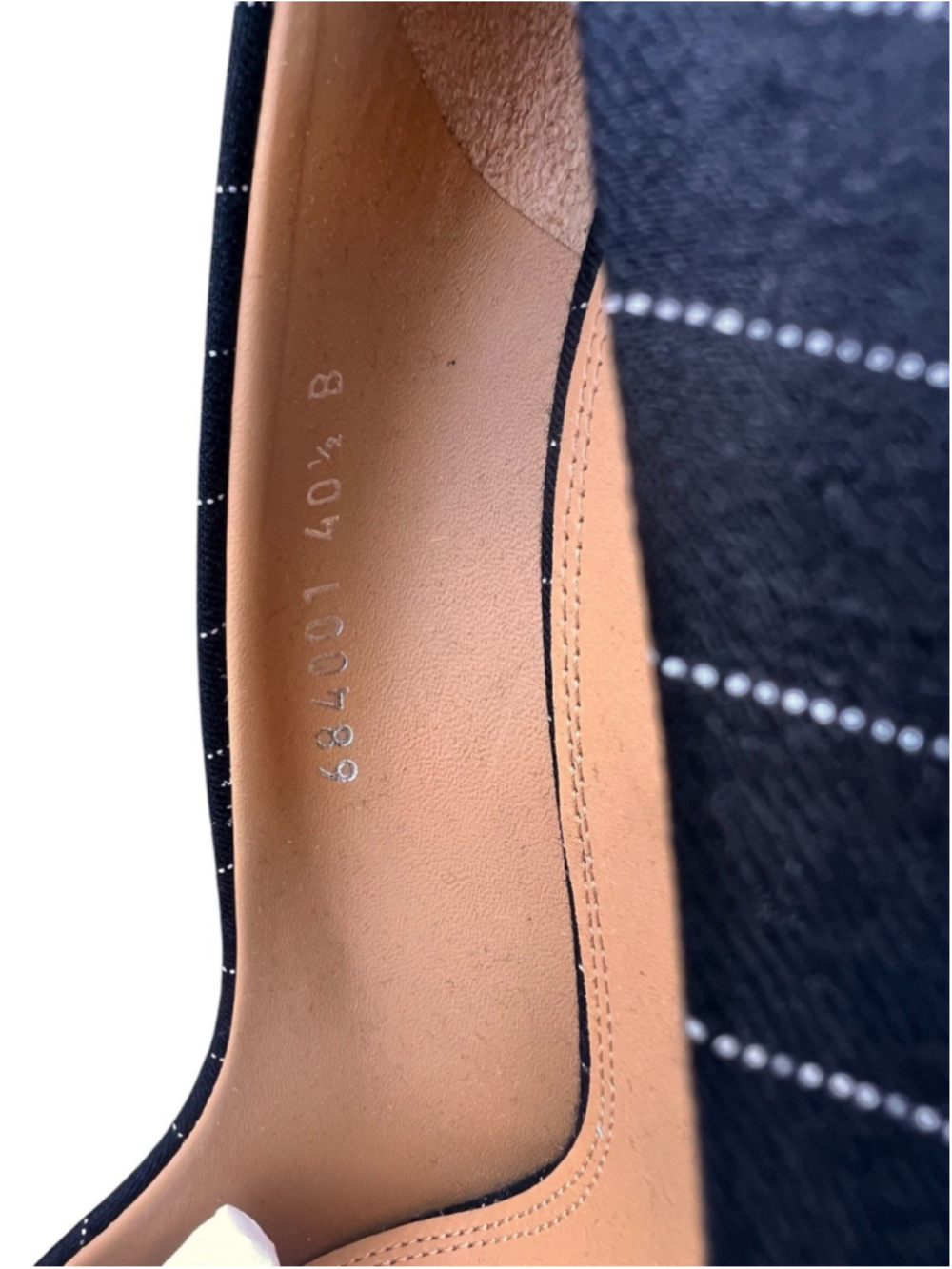 Ralph Lauren Collection Celia Pinstripe Wool Blend Pump EU 40.5 US 10.5 Italy - Picture 11 of 11